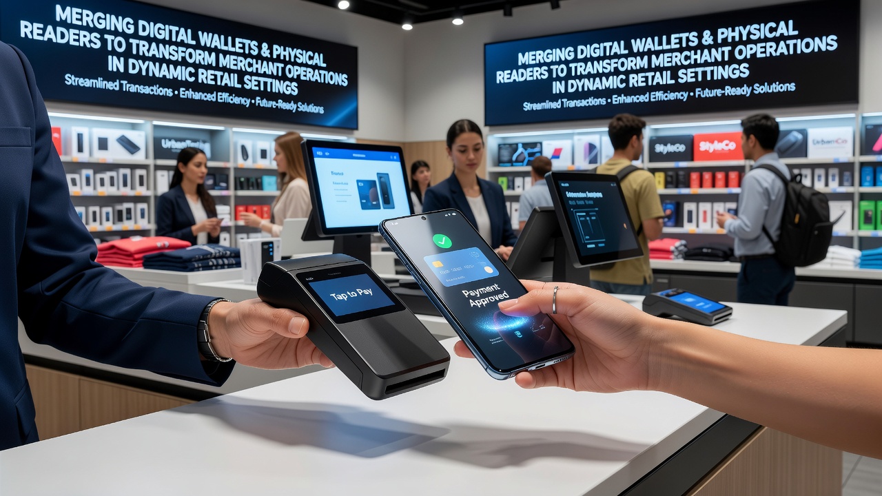 Fysieke reader met digitale wallet integratie in een kiosk setting