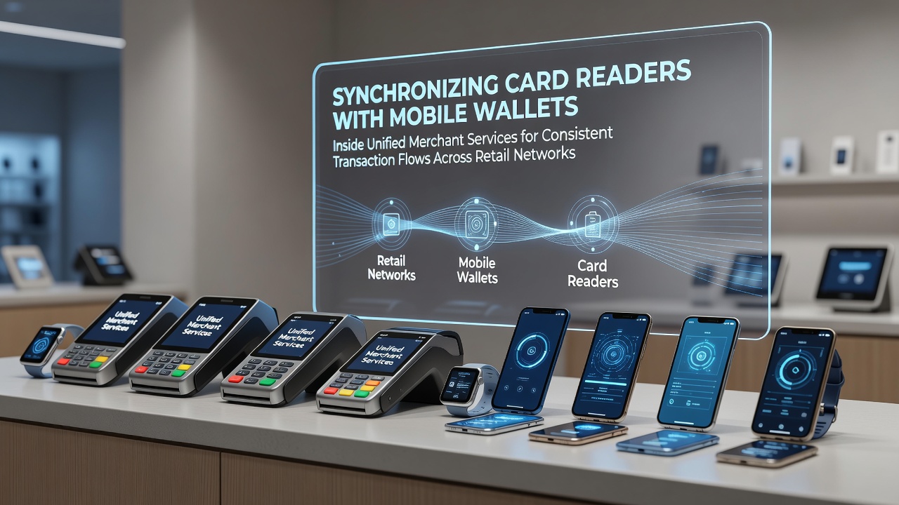 Synchronisatie van kaartlezers met mobiele wallets in uniforme merchant services